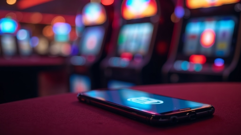 Android phone showing a Casino Days APK installer in a dark casino setting